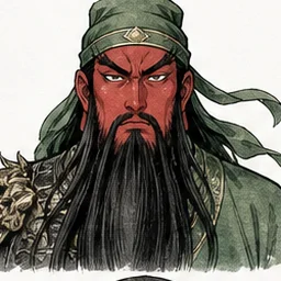 关羽的漫画肖像